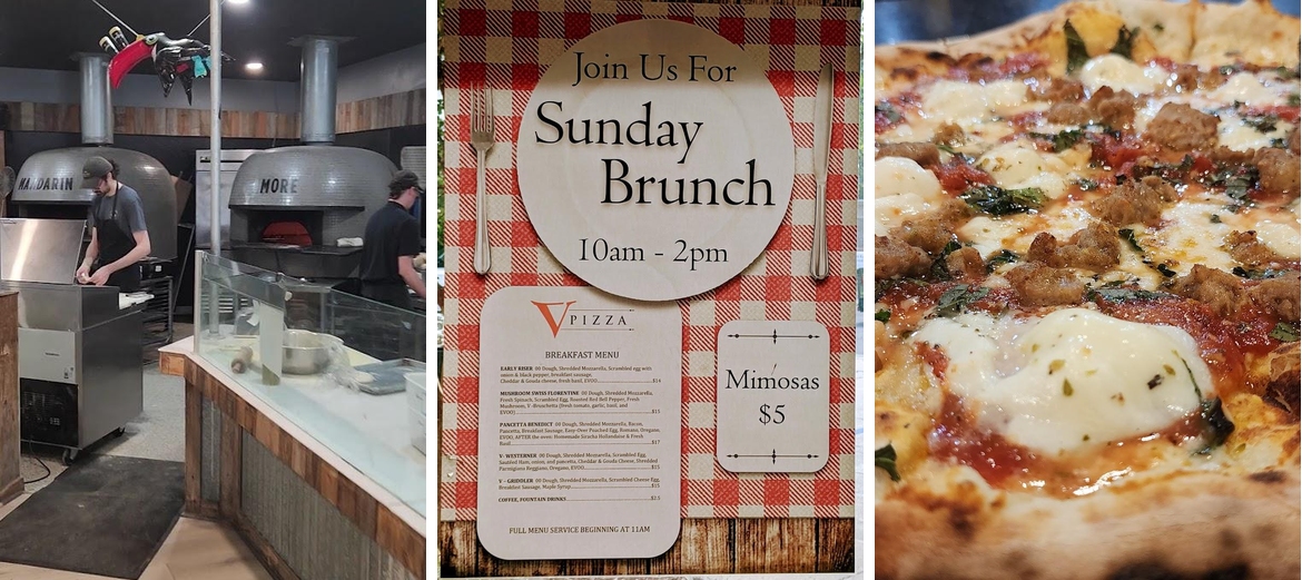 V Pizza + Tap Garden Menu